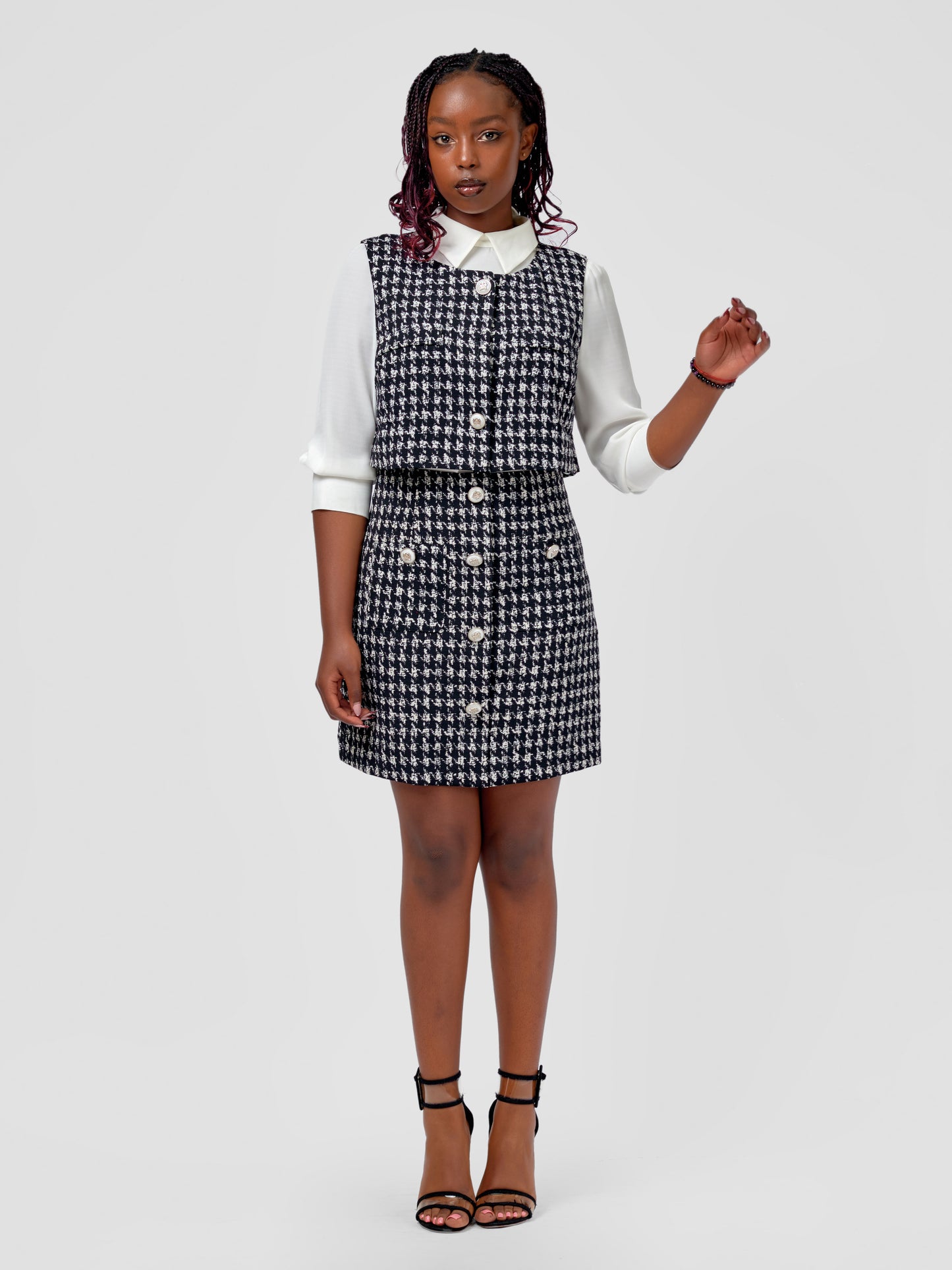 WUR LINDA SET TWEED DRESS