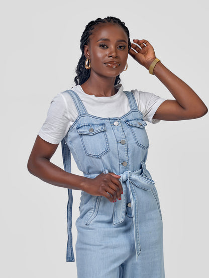 ELFREDA DENIM CATSUIT